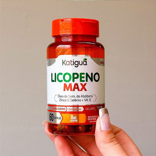 Licopeno Max Zero açúcar 60 Cápsulas - Katiguá